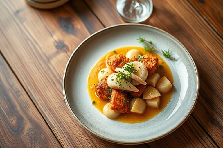 Havabbor med sjalottløk, hvitløk og Marsala