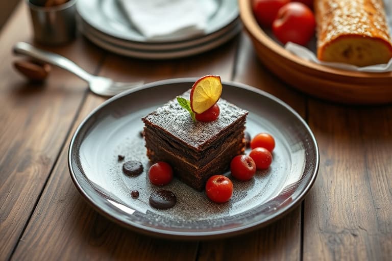 Dobbel sjokoladekake med bringebær