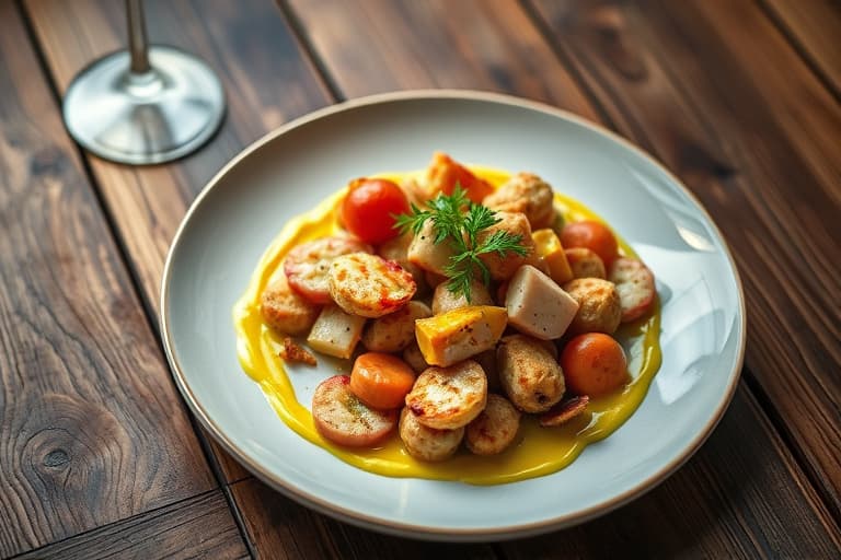 Krabbetoast med sitronaioli