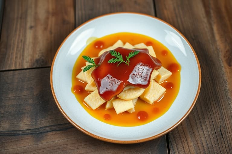 Sitronkrem med karamellisert overflate i terteform