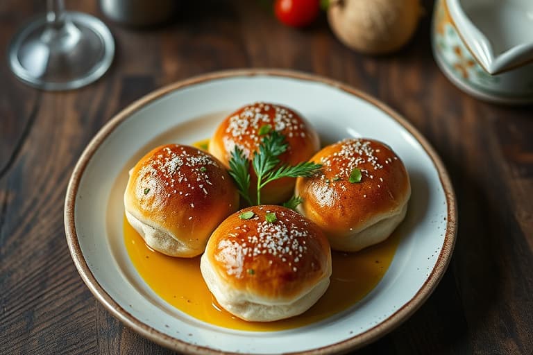 Rye Dinner Rolls med sprø topper