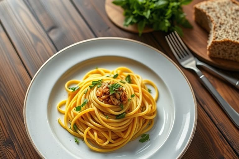 Tagliatelle med fersk maispesto