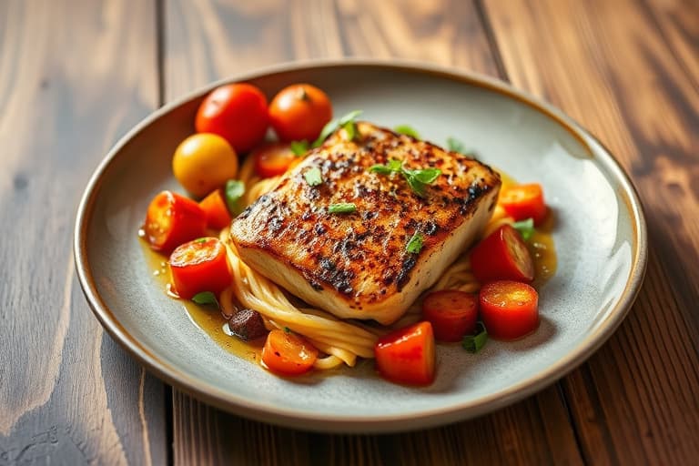 Grillet kylling og ratatouille