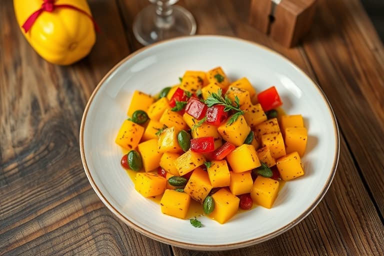 Squash- og rotgrønnsakssalat