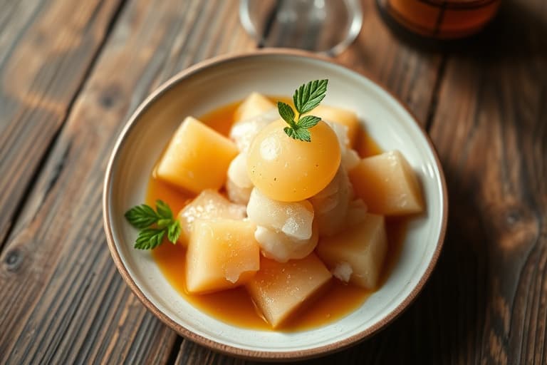 Eple- og honningmelonsorbet