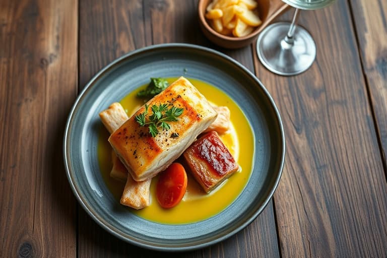 Kamskjell med krydret olje