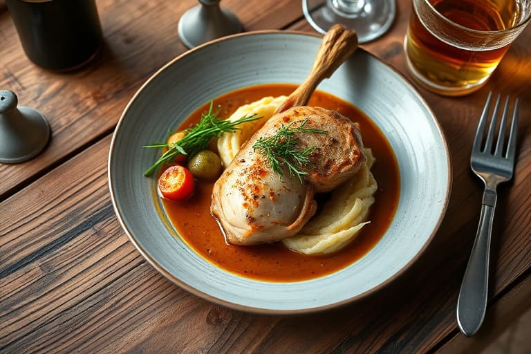 Havets kamskjell med skinkebraisert kål og grønnkål