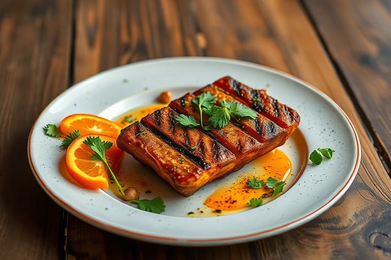 Tandoori-stil grillet kjøtt eller reker