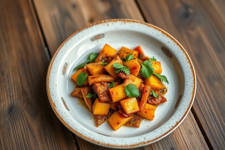 Plantain-fylte chipotle-chili i escabeche