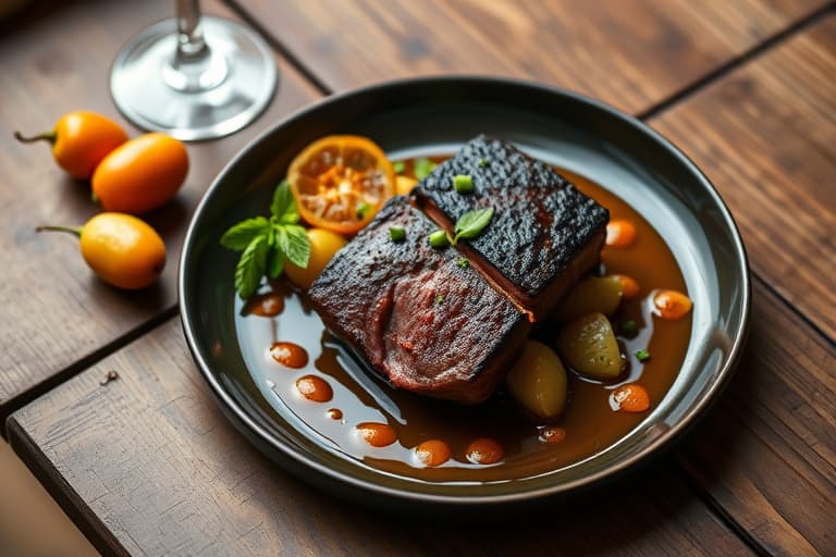 Tamarindglasert svart torsk med habanero- og appelsinsalsa