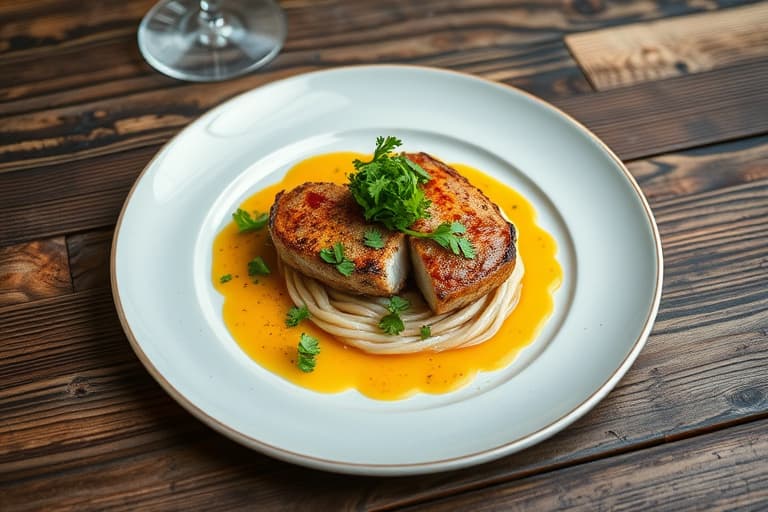 Røstet skalldyr med koriander, fennikel og Meyer-sitrus