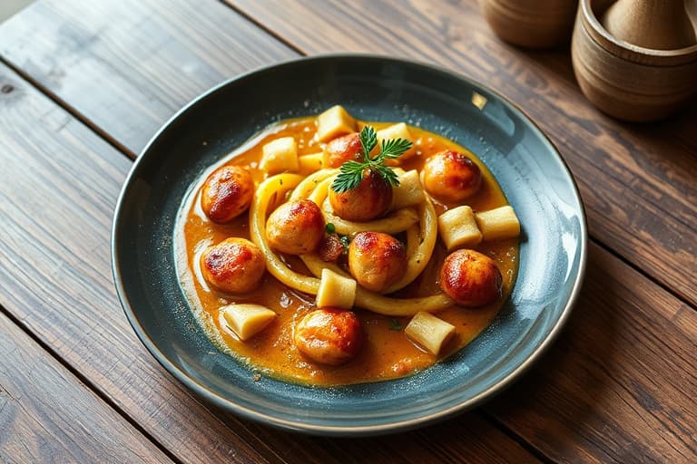 Karamell- og epletartletter med kanel- og romis.