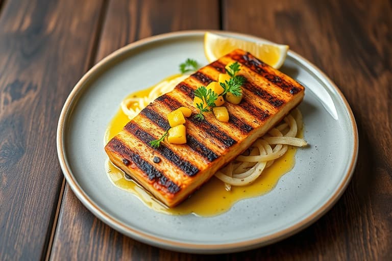 Grillede svinekoteletter med ananassalsa