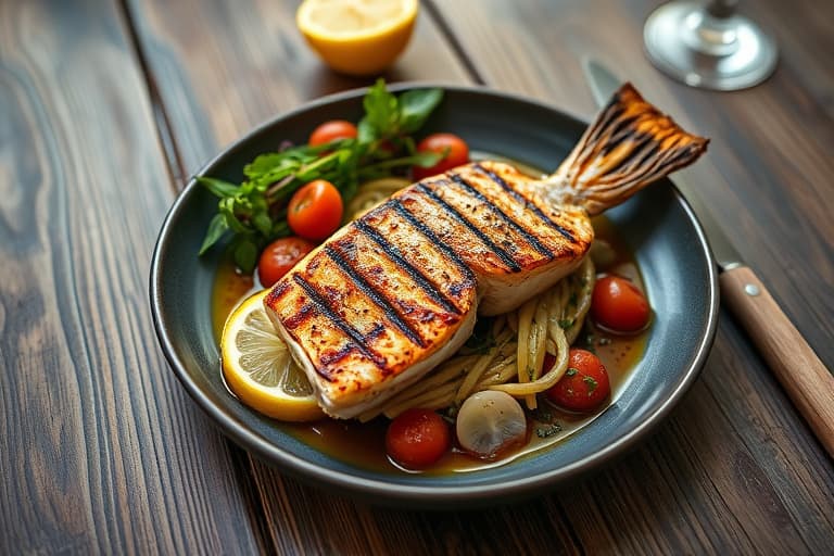 Grillede biffer med ansjos- og sitron-smør