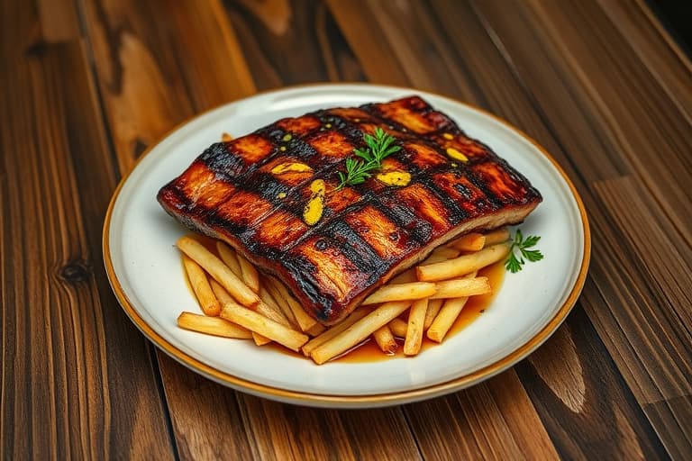 Bobs søt-sure grillede Jumbuck-ribber