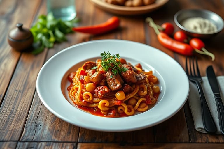 Potet- og chorizo-fylte ancho-chili