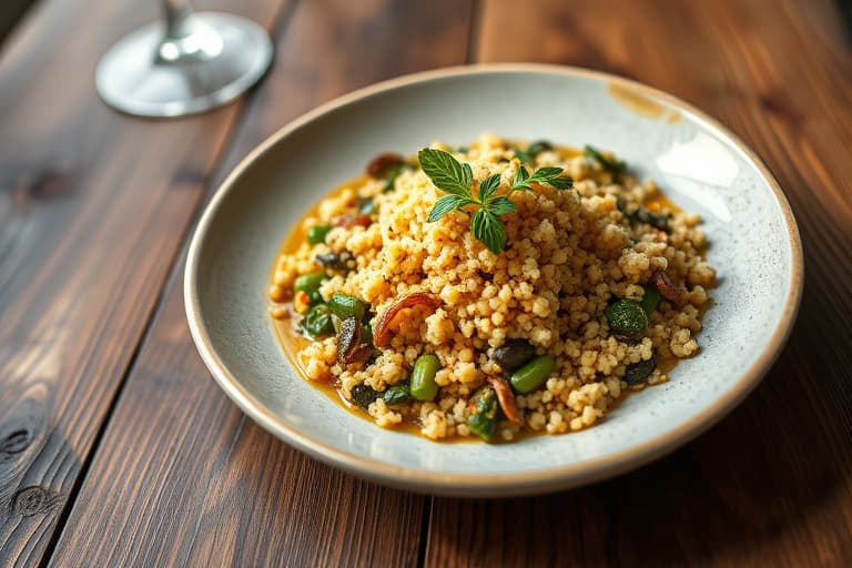Krydret couscous og kalkunpilaf