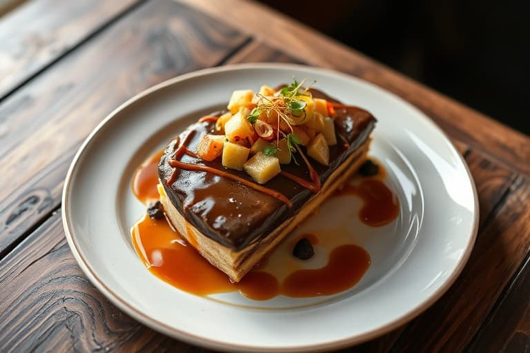 Frossen gresskarmoussetorte med karamell- og pekannøtt-topping