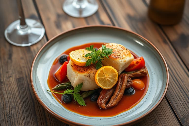 Pannestekt kalvekjøtt med stekte sitronskiver