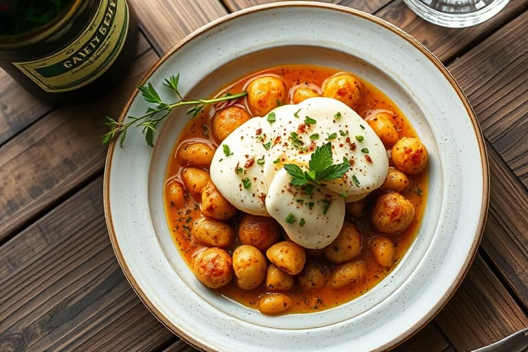 Za'atar-søtpoteter og hvitkål med hvitløk