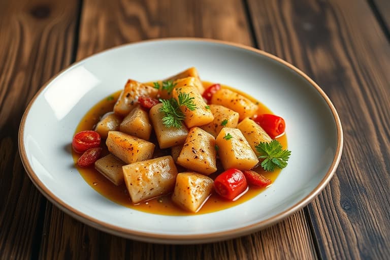 Kremete purreløkpoteter