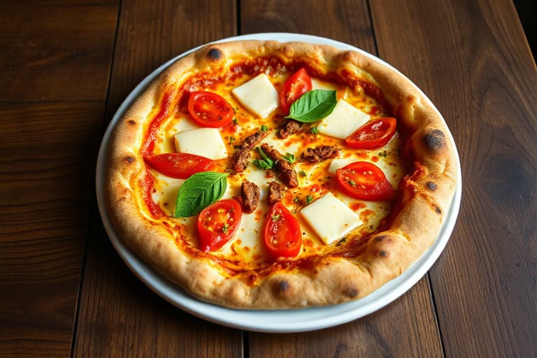 Mexikansk pizza med chorizo, Monterey Jack-ost og soltørkede tomater