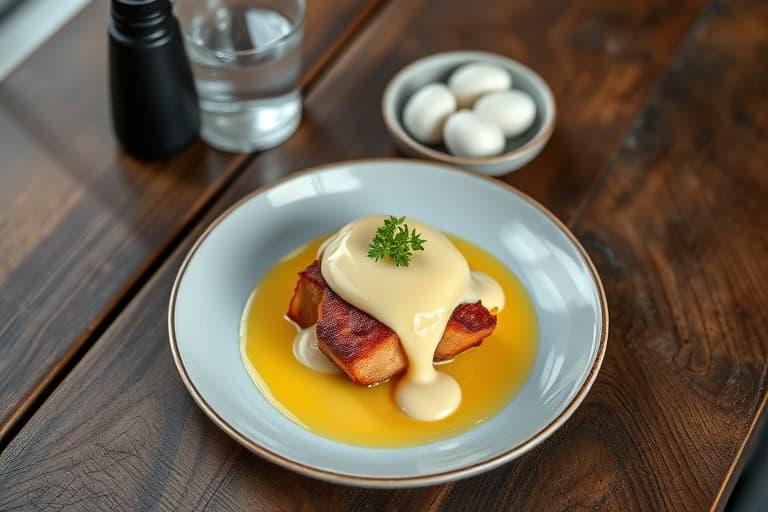 Mosede bær med vaniljekrem