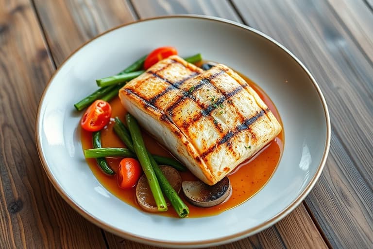 Grillede, benfrie laksefileter med pepperrot- og dillsmør