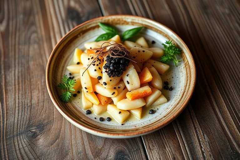 Søt og syrlig jordbær-semifreddo med svart sesam