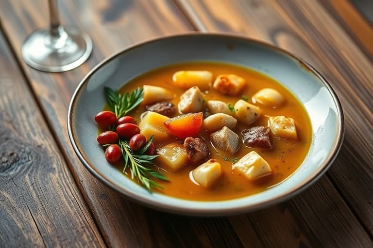 Kremet hvitbønnsuppe med purre