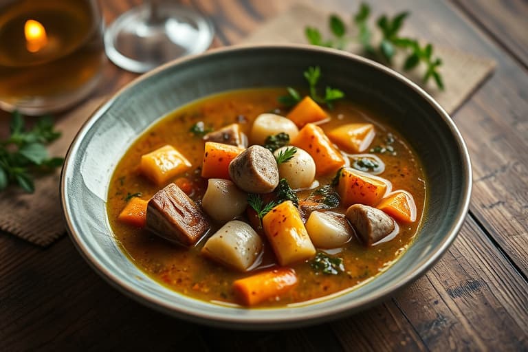 Portugisisk grønnkål- og potetsuppe