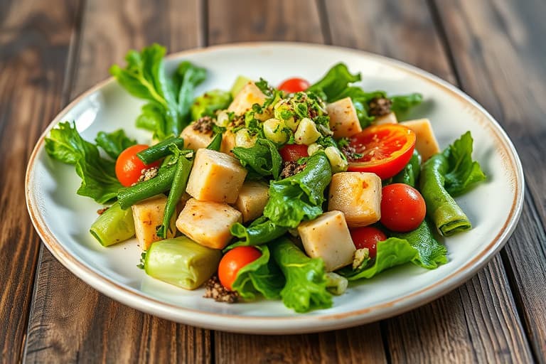 Escarole, fennikel og eikebladssalat