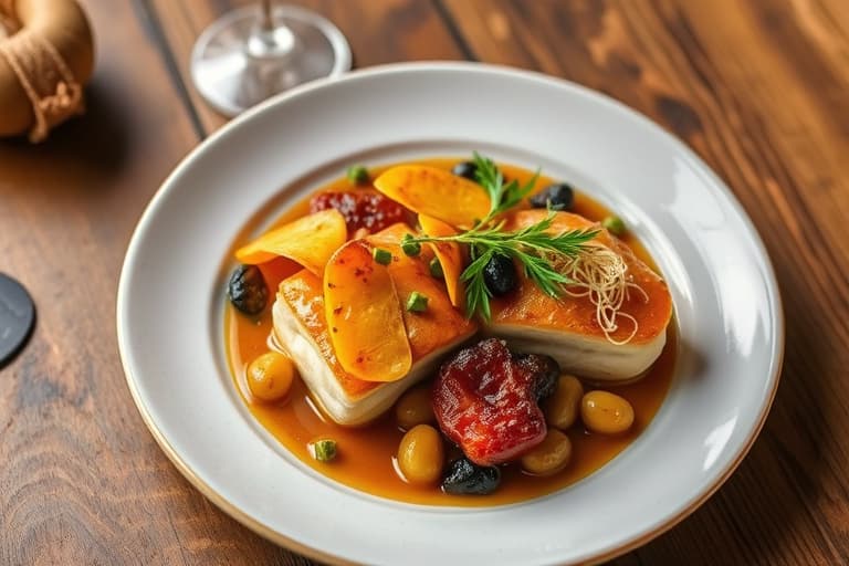 Bakte epler med kandisert fennikel og pistasjnøtter