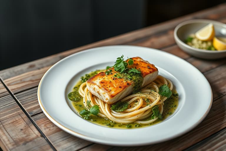 Pannestekt kalv med salsa verde