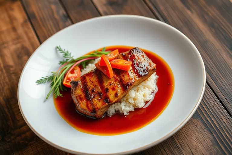 Panert biff med rask barbecuesaus