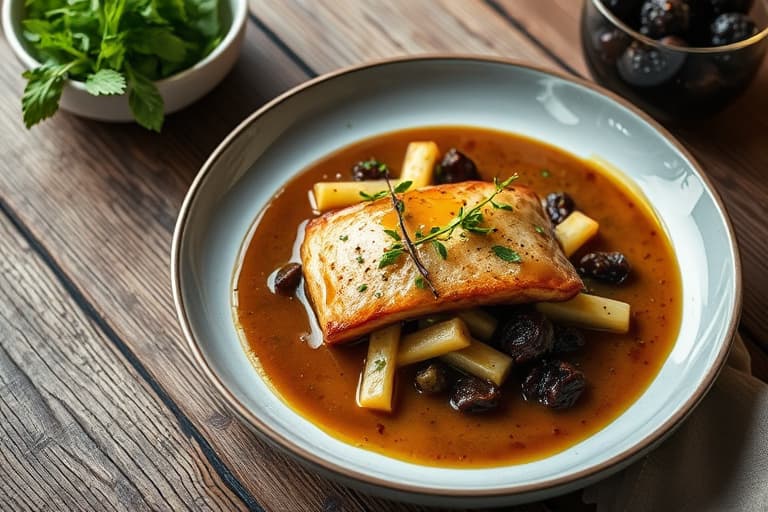 Svinefilet med balsamico- og tranebærsaus