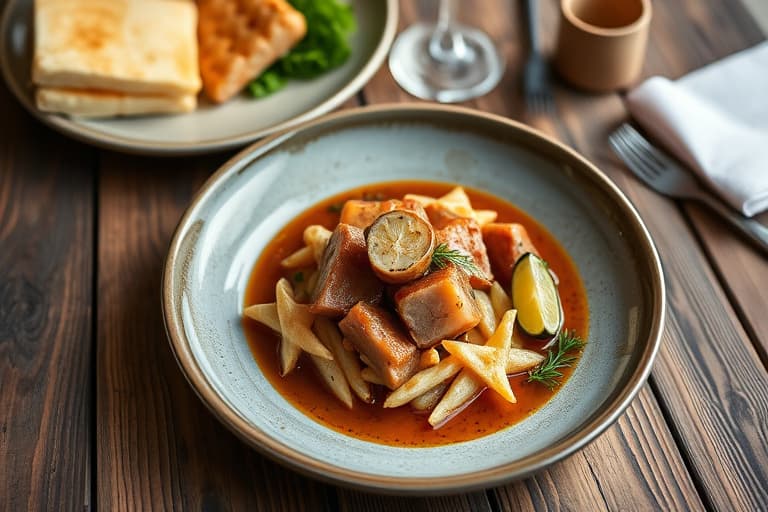 Krydret kylling- og grønnsaksbunter