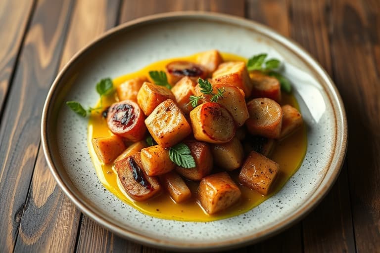 Rustikke epleterter med Calvados-tilberedt kremfløte