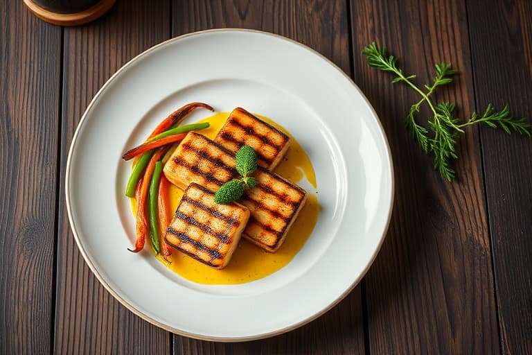 Grillede plommer med lønnesirup og kaneltoast