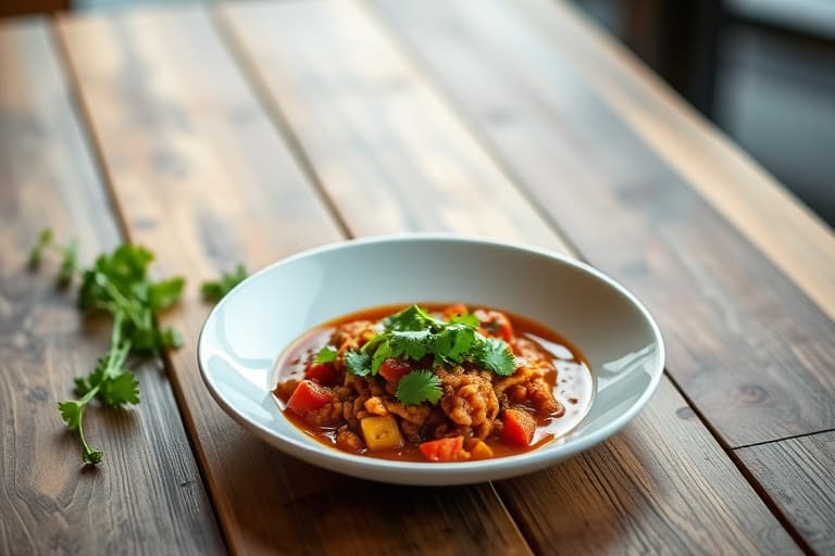 Biffchili med chipotle-chili og koriander