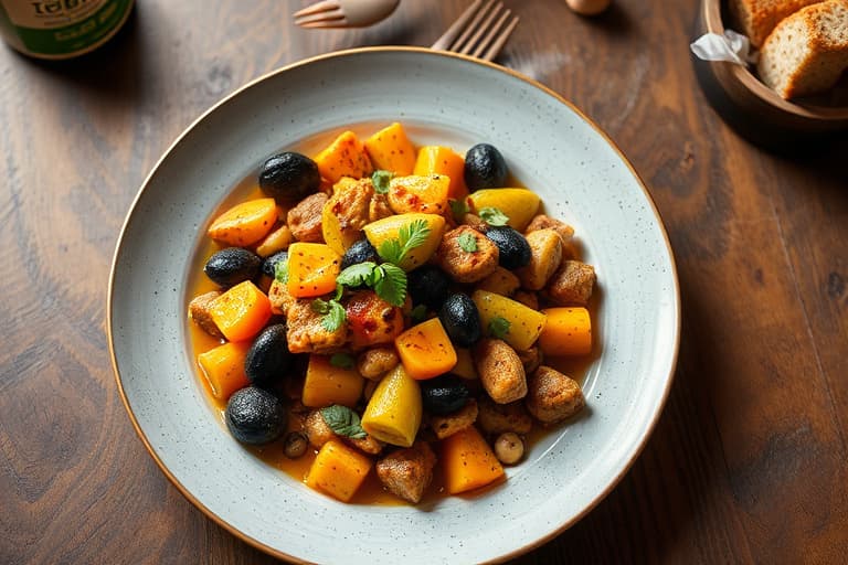 Personlig paella med blekksprut og vårløk