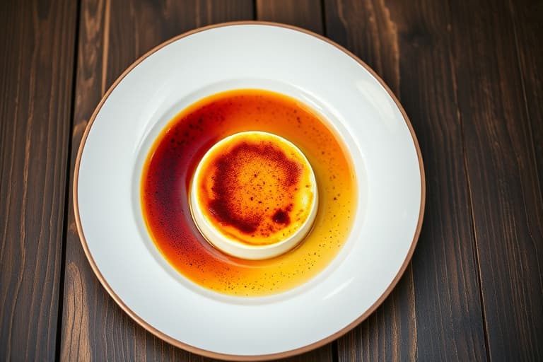 Svart og hvit Crème Brûlée