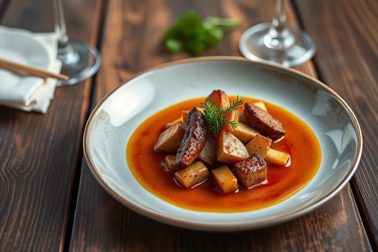 Bourbonbrennt sukkersaus