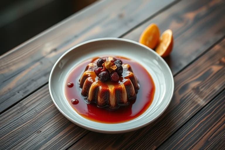 Blandede bær-skje-pudding