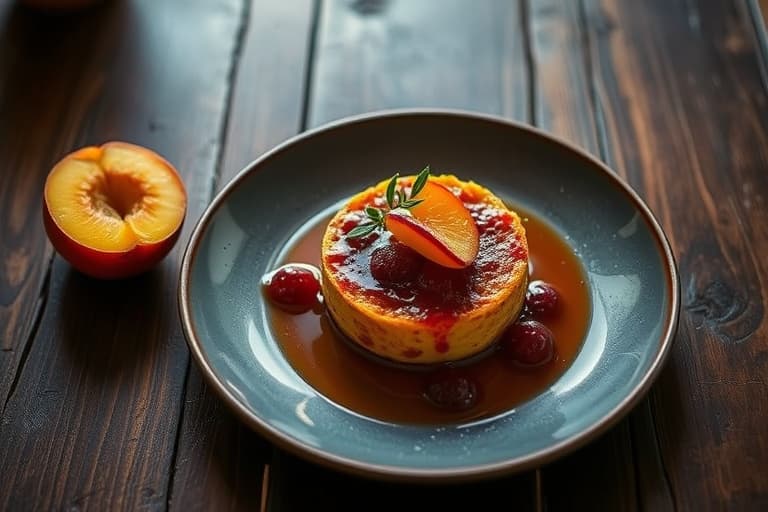 Peach-Cherry Lambic Charlotte