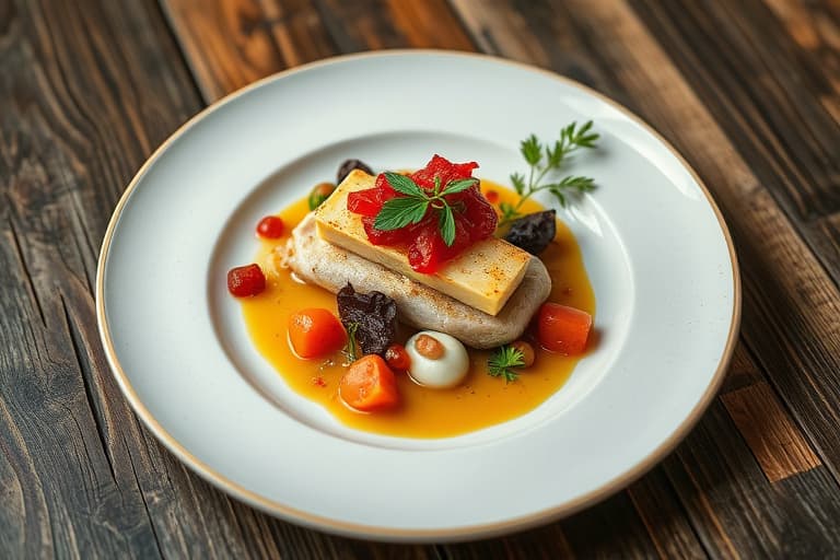 Stekt kylling med potetstappefyll og rotgrønnsaker