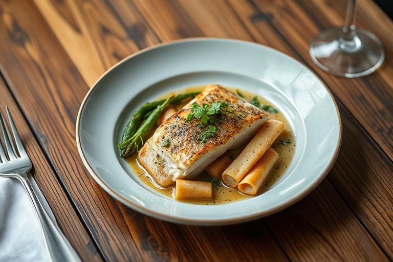 Marokkansk hellefisk og gulrøtter