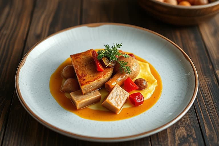 Pære- og tranebærkake