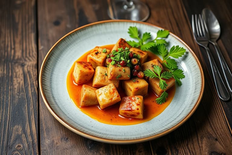 Stekte lammekoteletter med charmoula og stekte asparges