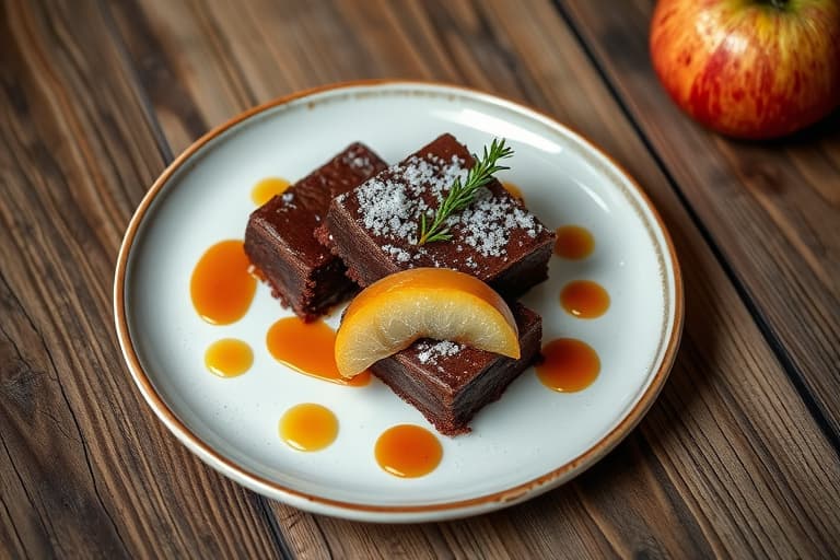 Sjokoladebrownies med appelsinkremostglasur